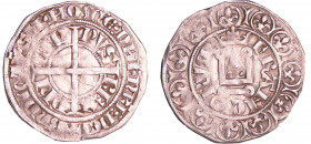 Philippe VI (1328-1350) - Gros à la couronne
A/ PHILIPPVS REX. Croix pattée coupant la légende intérieure. 
R/ Couronne FRANCORVM. Châtel tournois m...