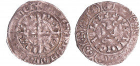 Philippe VI (1328-1350) - Gros à la couronne 1ère émission janvier 1337
A/ PHILIPPVS REX. Croix pattée coupant la légende intérieure. 
R/ Couronne F...