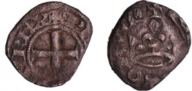 Philippe VI (1328-1350) - Parisis simple
A/ + PHILIPVS REX Croix.
R/ + FRANCORVM Couronne.
TTB
DY.267-C.317-L-273
 Bill ; 0.74 gr ; 15 mm
