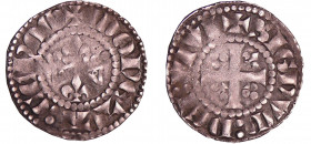 Comté du Maine - Charles de Valois - Denier
Charles de Valois (1290-1317). A/ MONETA CENOM. Un lis sous une couronne et sous la croisette. 
R/ SIGNV...