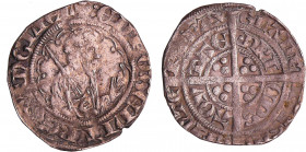 Aquitaine - Edouard le Prince Noir - Demi-gros (Limoges)
Edouard le Prince Noir (1362-1372). A/ : ED’. PO GNS REGIS L. Buste à droite, tenant une épé...