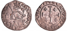 Chypre - Hugues IV - Gros de Jérusalem (Nicosie)
Hugues (1324-1359). A/ HVGE REI DE. Le roi assis de face sur un trône à tête de lion. B pointé dans ...