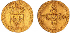 Louis XIII (1610-1643) - Ecu d’or frappe au marteau - 1637 & (Aix)
TTB+
L4L/1-Ga.55
 Au ; 3.05 gr ; 25 mm