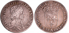 Louis XIII (1610-1643) - ½ écu du 2ème poinçon de Warin - 1642 A (Paris)
TB
L4L.83-Ga.50
 Ar ; 13.40 gr ; 33 mm