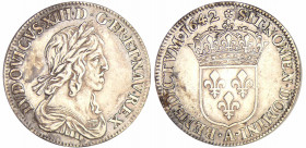 Louis XIII (1610-1643) - ¼ d'écu du 2ème poinçon de Warin - 1642 A (Paris)
SUP
L4L.84-Ga.48
 Ar ; 6.84 gr ; 28 mm