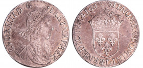 Louis XIV (1643-1715) - ½ écu au buste juvénile, 1er type - 1662 L (Bayonne
TTB+
L4L.195-Ga.173
 Ar ; 12.86 gr ; 33 mm
