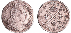 Louis XIV (1643-1715) - 20 sols aux insignes - 1707 L (Bayonne)
TB
L4L.333-Ga.164
 Ar ; 5.80 gr ; 28 mm