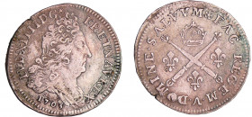Louis XIV (1643-1715) - 10 sols aux insignes - 1703 A (Paris)
TTB
L4L.334-Ga.133
 Ar ; 2.98 gr ; 24 mm