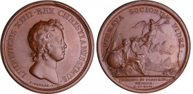 Louis XIV (1643-1715) - Médaille - La prise Piombino et de Portolongone 1646, par Mauger
SPL
Médailles sur le régne de Louis XIV, 22
 Br ; 29.35 gr...