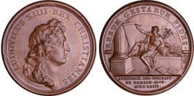 Louis XIV (1643-1715) - Médaille - Académie des inscription 1663, par Mauger
SPL
Médailles sur le régne de Louis XIV, 73
 Br ; 29.32 gr ; 41 mm
Fr...