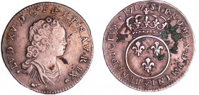 Louis XV (1715-1774) - 1/10 d'écu vertugadin - 1717 & (Aix)
TTB
L4L.418-Ga.289
 Ar ; 3.03 gr ; 23 mm