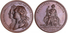 Marie-Antoinette - Médaille - Naissance du Dauphin, 1781 par Duvivier
SPL
Nocq.207
 Br ; 39.19 gr ; 41 mm
Frappe originale.