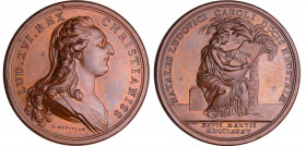 Louis XVI (1774-1772) - Médaille - La naissance du Dauphin Louis XVII 1785, par Du Vivier
SPL
Nocq.223
 Br ; 30.62 gr ; 41 mm
Frappe originale.