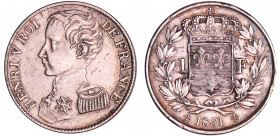 Henri V Comte de Chambord (1820-1883) - 1 franc 1831
TTB
Maz.911-Ga.451-VG.2705
 Ar ; 4.92 gr ; 23 mm