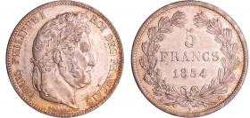 Louis-Philippe Ier (1830-1848) - 5 francs tête laurée 2ème type 1834 K (Bordeaux)
SUP
Ga.678-F.324
 Ar ; 25.11 gr ; 37 mm