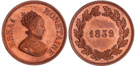 Louis-Philippe Ier (1830-1848) - Essai au module de la 10 centimes 1839
SPL
Maz.1141a
 Br ; 15.22 gr ; 30 mm