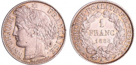Troisième république (1871-1940) - 1 franc Cérès 1888 A (Paris)
FDC
Ga.465-F.216
 Ar ; 5.01 gr ; 23 mm