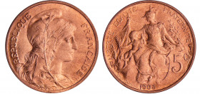 Troisième république (1871-1940) - 5 centimes Dupuis 1903
FDC
Ga.165-F.119
 Br ; 5.05 gr ; 25 mm