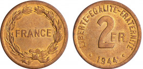 France libre (1940-1944) - 2 francs France libre - 1944 (Philadelphie)
FDC
Ga.537-F.271
 Br-Al ; 8.15 gr ; 27 mm