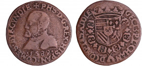 Bourgogne - Jeton chambre des comptes - 1589, Dole
TB+
Feuardent.10370
 Cu ; 3.64 gr ; 28 mm