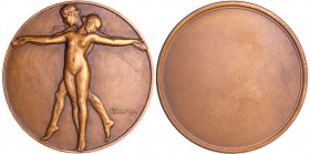 Médaille - "La danse antique" (1934), Par M. Tobon Mejia (1876-1933)
SPL
 Br ; 92.27 gr ; 59 mm