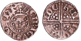 Angleterre - Henry III (1216-1272) - Penny clase 3b, Colchester
TTB
S.1363
 Ar ; 1.40 gr ; 17 mm