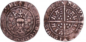 Angleterre - Henry VI (1422-1461) - Annulet-trefoil Halfgroat, Calais
TTB
S.1855
 Ar ; 1.65 gr ; 20 mm