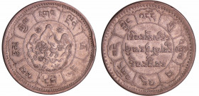 Chine, Tibet - 10 srang BE16-24 (1950)
SUP
LM-661, Y-30
 Ar ; 17.05 gr ; 32 mm