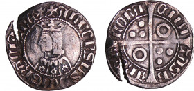 Espagne - Aplhonso III (1335-1387) - Croat, Barcelone
TTB
Cayon.1848
 Ar ; 2.85 gr ; 25 mm
Monnaie coupée.