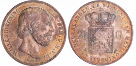Pays-Bas - Willem III (1849-1890) - 2 1/2 gulden 1871
SUP+
KM#82-Sch.597
 Ar ; 24.93 gr ; 38 mm