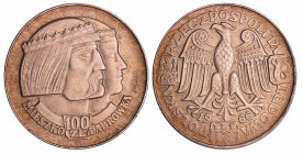 Pologne - République populaire (1945-1989) - 100 Zlotych 1966 Prova (essai)
SUP
KM#pr147
 Ar ; 20.10 gr ; 35 mm