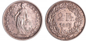 Suisse - 2 Francs 1886
TTB+
KMZ.2-1201
 Ar ; 9.93 gr ; 27 mm