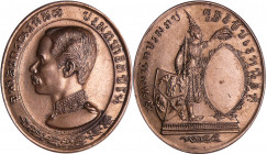 Thaïlande - Rama V (1868-1910) - Médaille en argent, 1895
SUP
 Ar ; 44.21 gr ; 47*41 mm
Sur la tranche MONNAIES DE PARIS ARGENT.