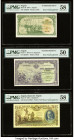 Angola Republica Portuguesa (2); Banco de Angola 1; 2 1/2; 5 Angolares 1948 (2); 1947 Pick 70; 71; 77 Three Examples PMG Choice About Unc 58 (2); Abou...