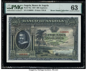 Serial Number 1 Angola Banco De Angola 500 Angolares 1.6.1927 Pick 76a PMG Choice Uncirculated 63. Angola banknotes are increasingly popular in recent...