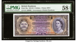 British Honduras Government of British Honduras 2 Dollars 1.3.1956 Pick 29a PMG Choice About Unc 58 EPQ. A key note for British Honduras collectors, 1...