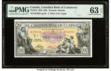 Canada Toronto, ON- Canadian Bank of Commerce $20 2.1.1935 Ch.# 75-18-10 PMG Choice Uncirculated 63 EPQ. High denomination private bank issues are rar...