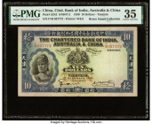 China Chartered Bank of India, Australia & China, Tientsin 10 Dollars 1.12.1930 Pick S216 S/M#Y11 PMG Choice Very Fine 35. Waterlow & Sons' trademark ...