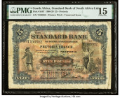 South Africa Standard Bank of South Africa Limited, Transvaal 5 Pounds 1.7.1918 Pick S587 PMG Choice Fine 15. The 5 Pound denomination of this beautif...