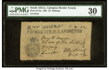 South Africa Upington Border Scouts 10 Shillings 1.4.1902 Pick S713a PMG Very Fine 30. The Upington Border Scouts served far away from home during the...