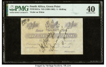 South Africa Green Point POW Camp 1 Shilling ND (1899-1902) Pick UNL POW4851a PMG Extremely Fine 40. This note was issued by Commander Money (no pun i...