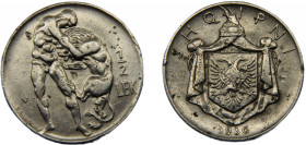 ALBANIA Zog I 1930 V 1/2 LEK NICKEL Kingdom, Vienna Mint 5.99g KM# 13