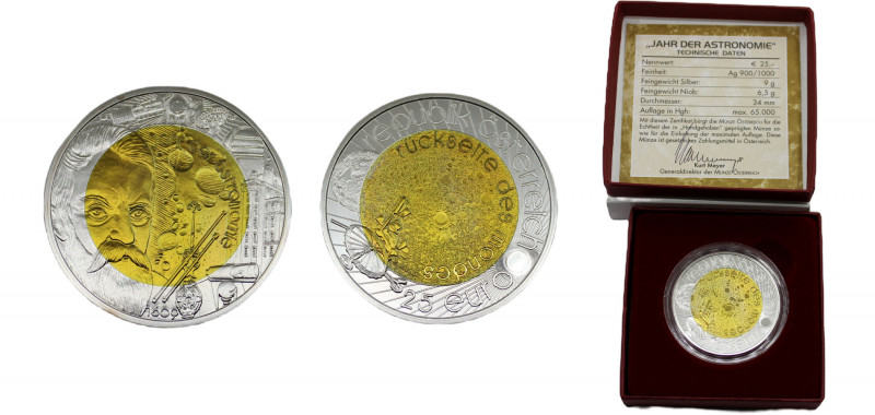 AUSTRIA 2009 25 EUROS Silver Second Republic (1945-date), International Year of ...