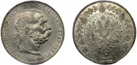 AUSTRIA, HUNGARY Franz Joseph I 1900 5 CORONA SILVER Empire 23.89g KM# 2807