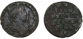 AUSTRIAN NETHERLANDS Maria Theresia 1745 1 LIARD COPPER Brussels Mint 3.24g KM# 1