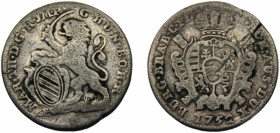 AUSTRIAN NETHERLANDS Maria Theresia 1752 1 ESCALIN SILVER Antwerp Mint 4.35g KM# 15