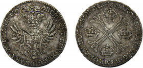 AUSTRIAN NETHERLANDS Maria Theresia 1764 ½ KRONENTHALER SILVER Brussels Mint 14.34g KM# 19