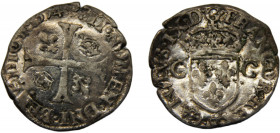 FRANCE Charles IX 1574 Z 1 DOUZAIN BILLON Kingdom, Grenoble Mint 2.1g Dy# 1090