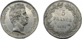 FRANCE Louis Philippe I 1831 B 5 FRANCS SILVER Kingdom, Rouen Mint 25.24g KM#736.2