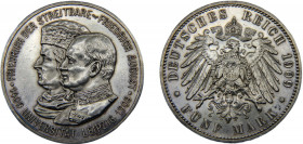 GERMAN EMPIRE Saxony-Albertinian Frederick Augustus III 1909 5 MARK SILVER Kingdom, 500th Anniversary of Leipzig University(Mintage 50000) 27.88g KM# ...